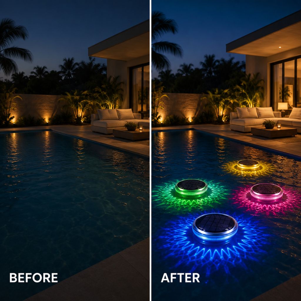Contemporary Floating Pool Light | Ormexis