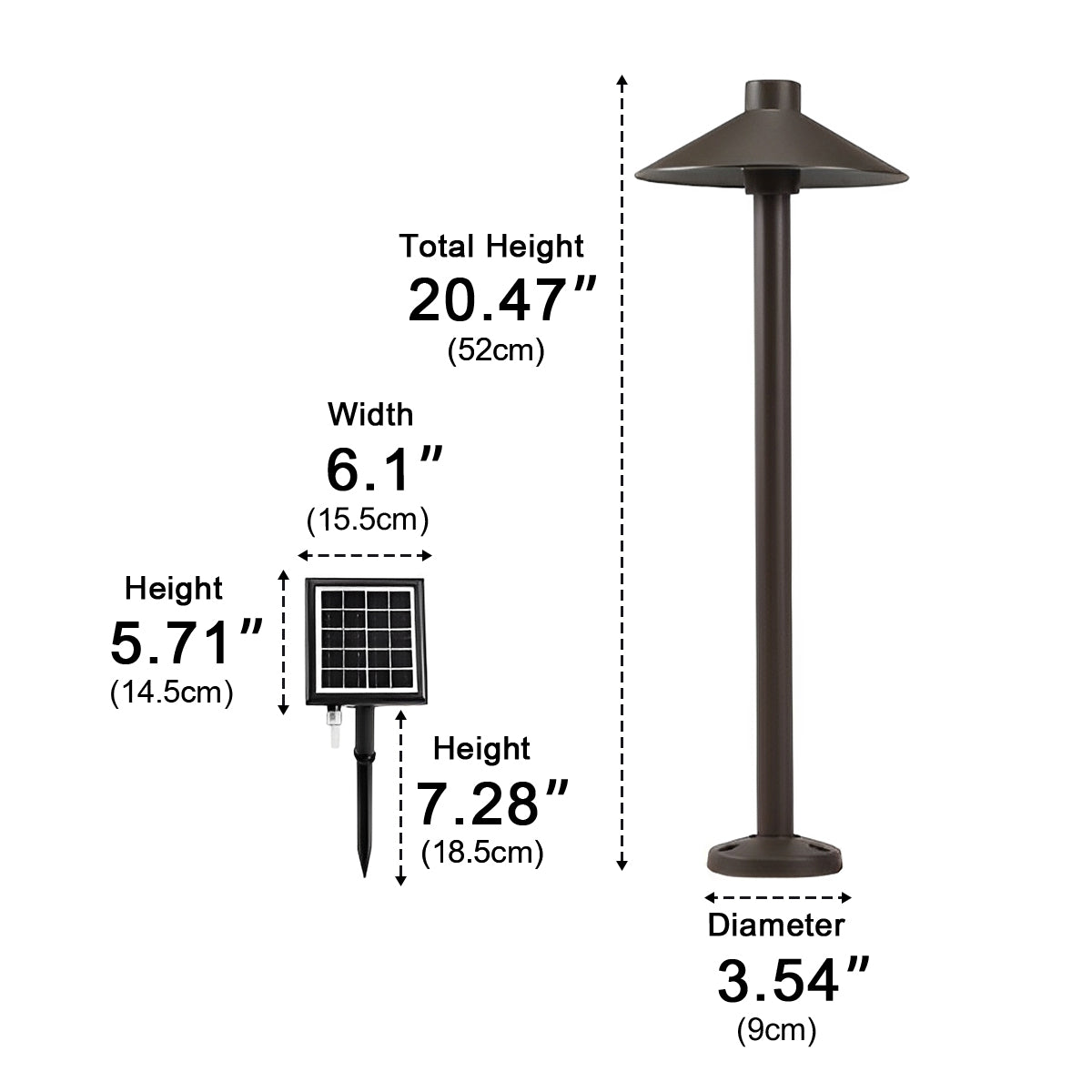 Hat Shade Pathway Light | Ormexis