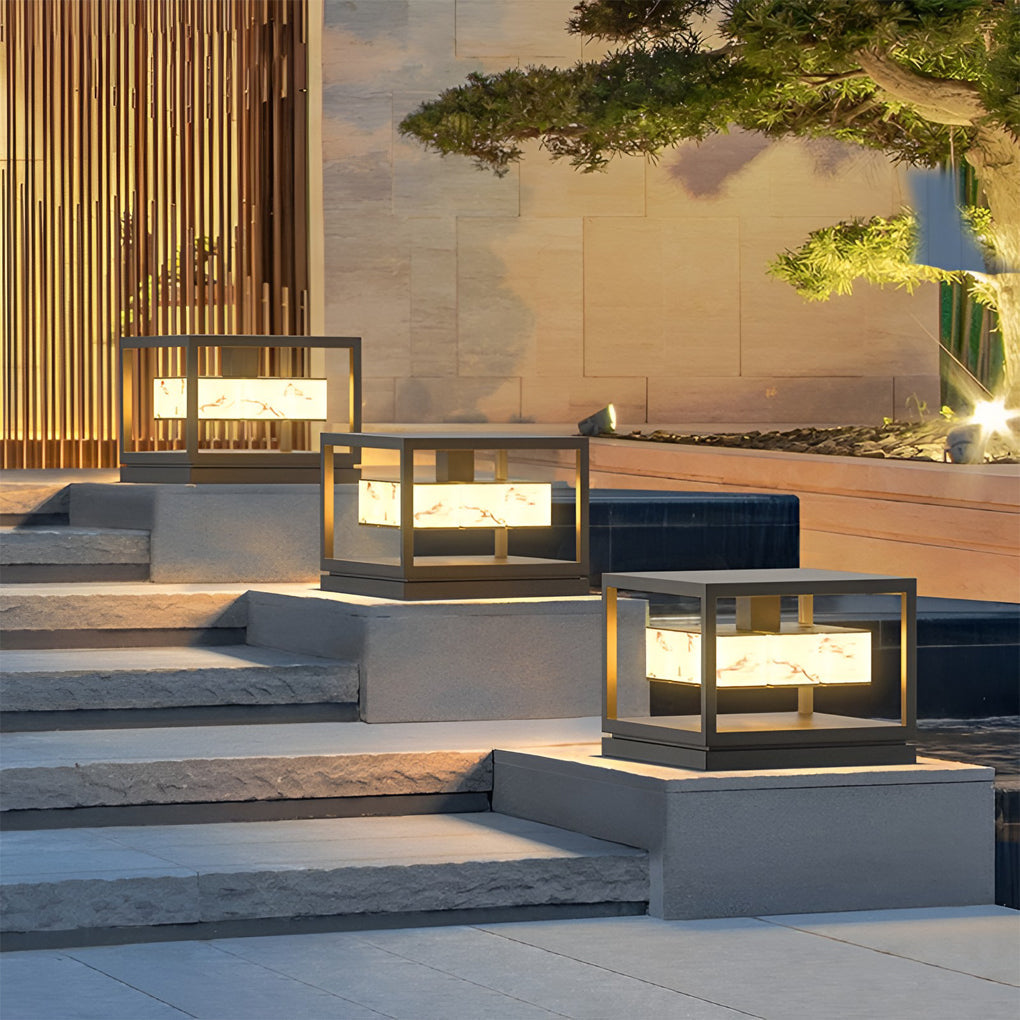 Zenframe Marble Glow Pillar Light | Ormexis