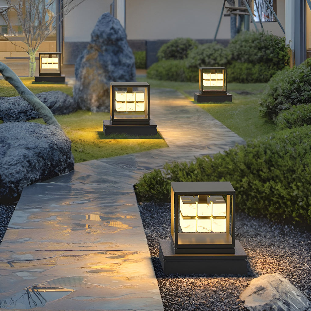 Zenframe Marble Glow Pillar Light | Ormexis