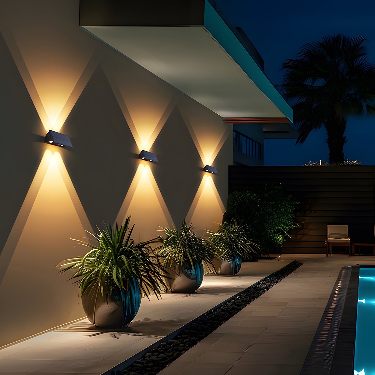 Cross Beam Outdoor Wall Light | Ormexis