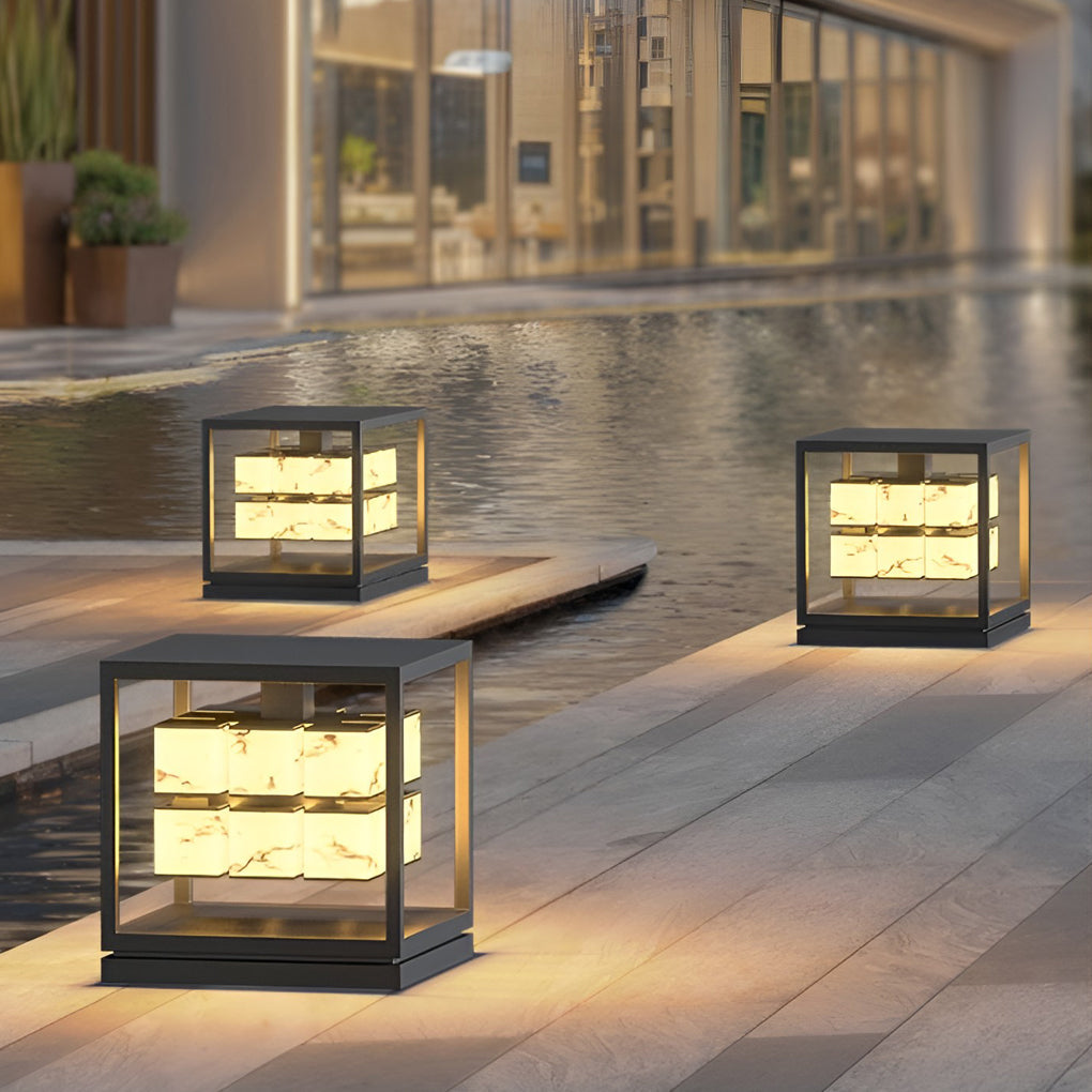 Zenframe Marble Glow Pillar Light | Ormexis