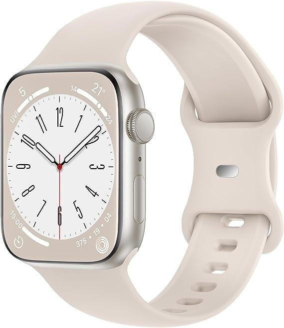 Starlight silikonrem for Apple Watch i alle serier