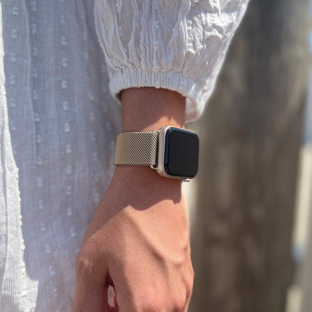 Náramek Champagne Finish Milanese pro Apple Watch Edition