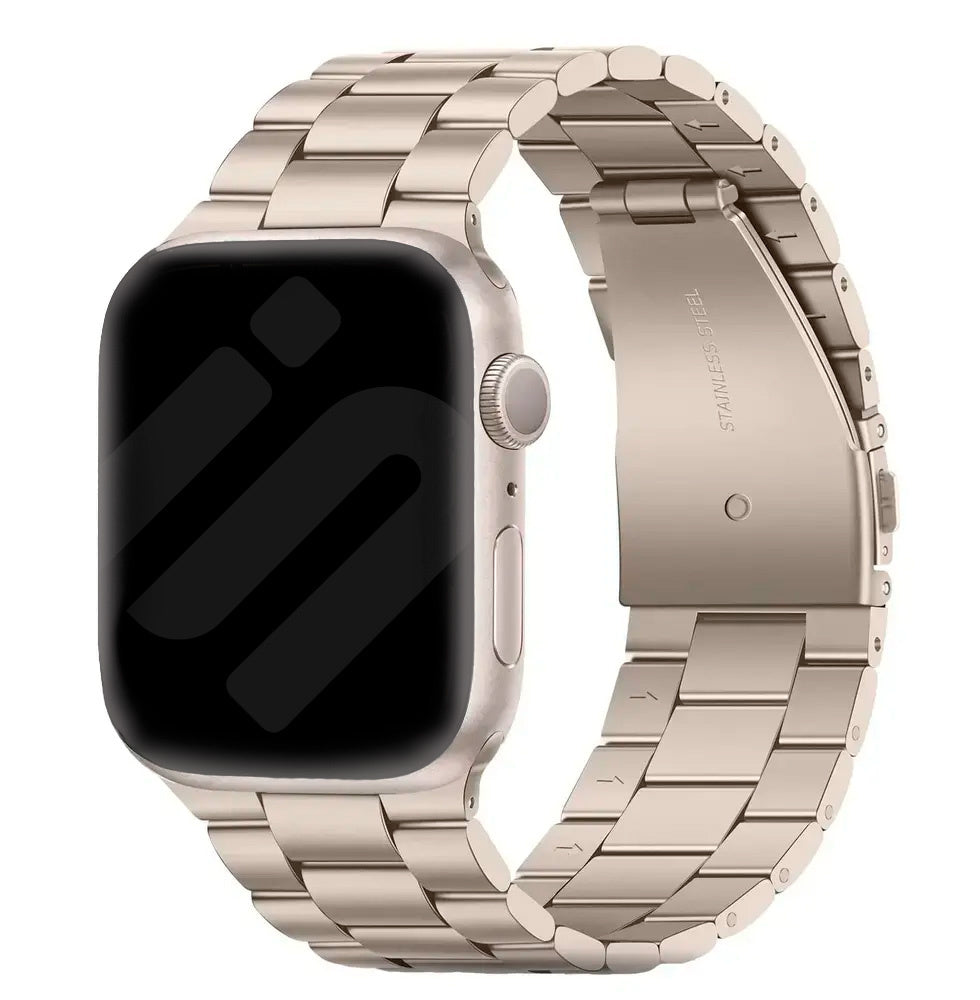 Apple Watch Band In Starlight Finish With Secure Clasp