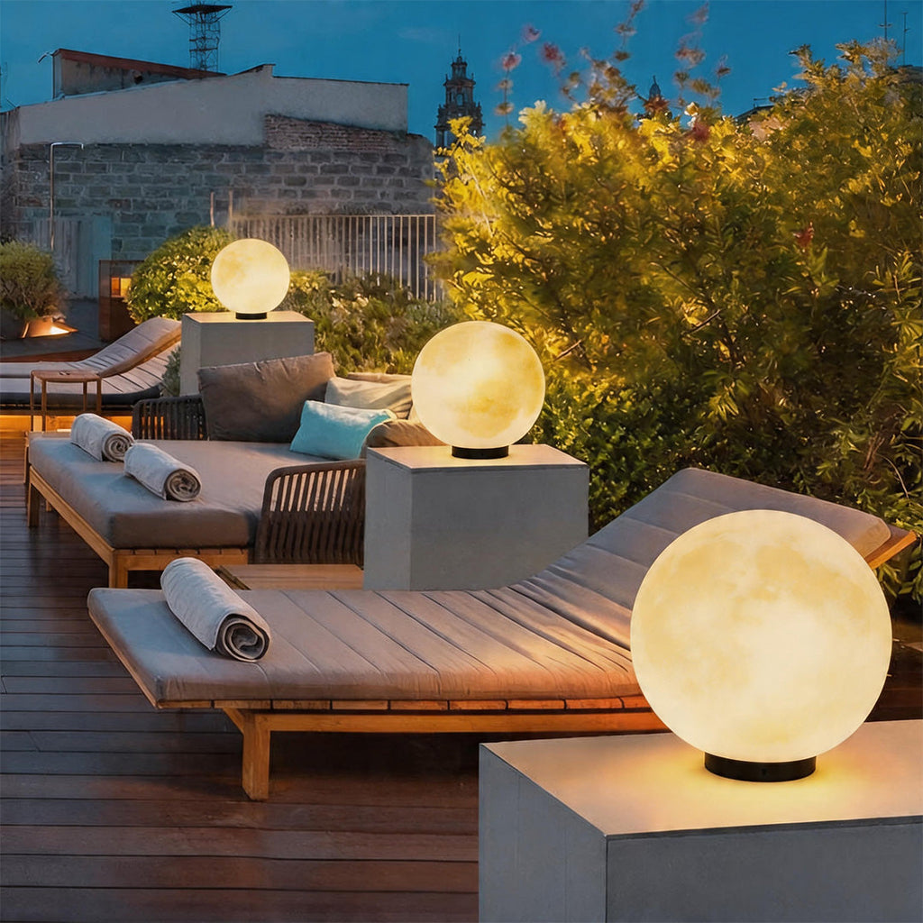 Lampe de poteau globe lunaire Artemis | Ormexis