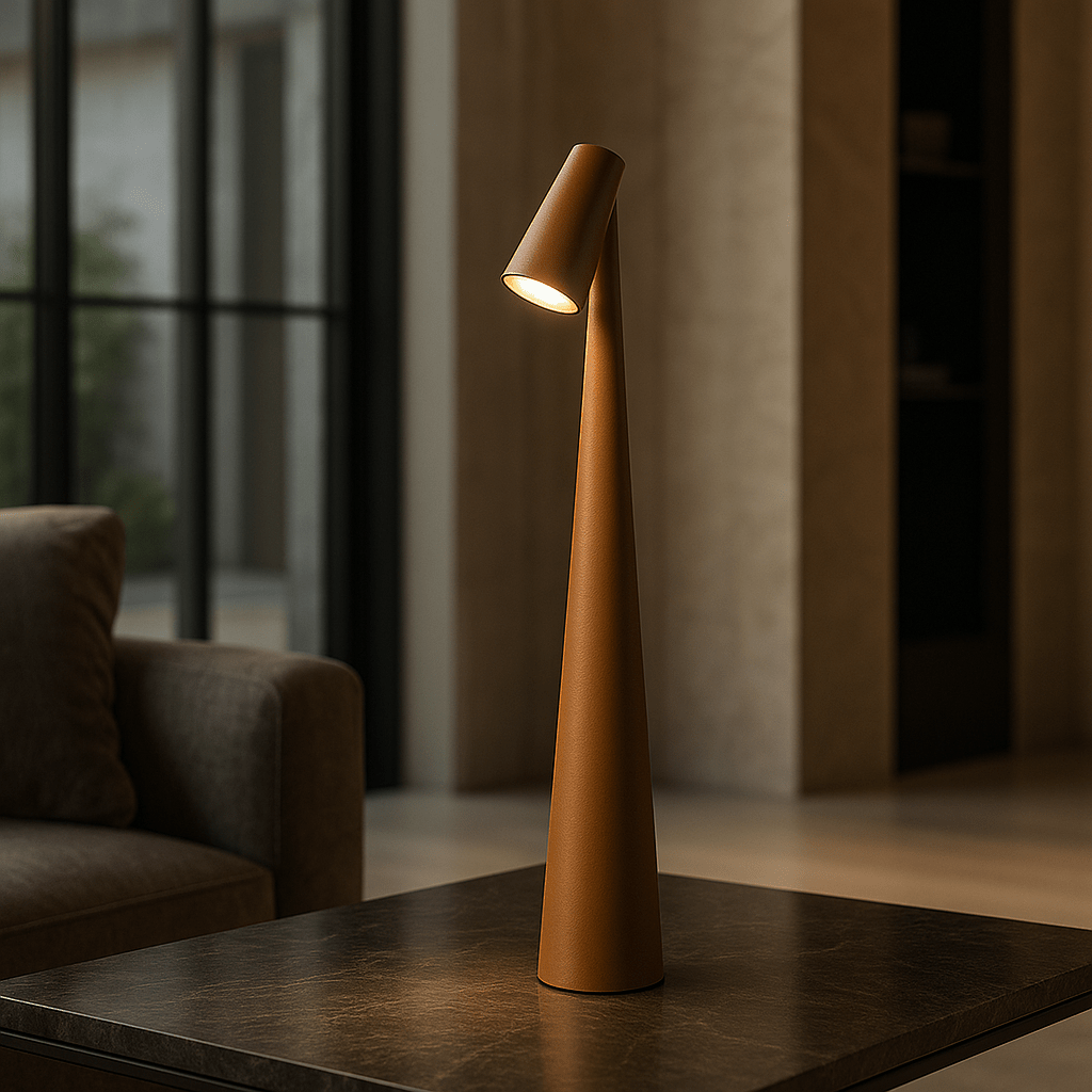 Lampada da tavolo ricaricabile NovaGlow con design contemporaneo e batteria a lunga durata