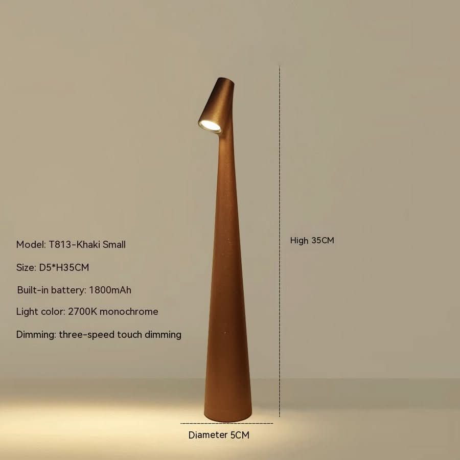 Lampada da tavolo ricaricabile NovaGlow con design contemporaneo e batteria a lunga durata