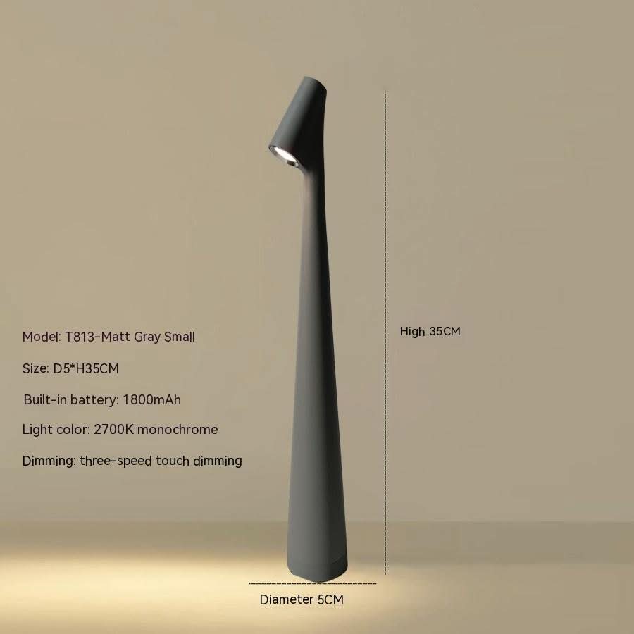 Lampada da tavolo ricaricabile NovaGlow con design contemporaneo e batteria a lunga durata