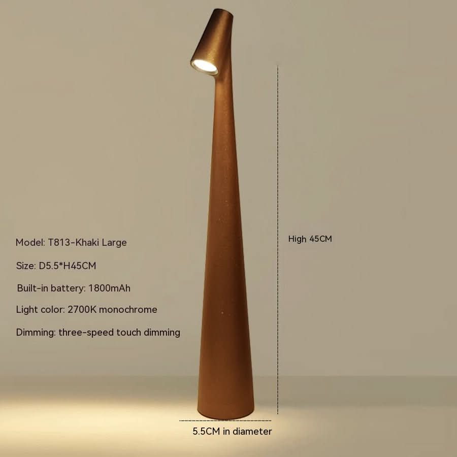 Lampada da tavolo ricaricabile NovaGlow con design contemporaneo e batteria a lunga durata