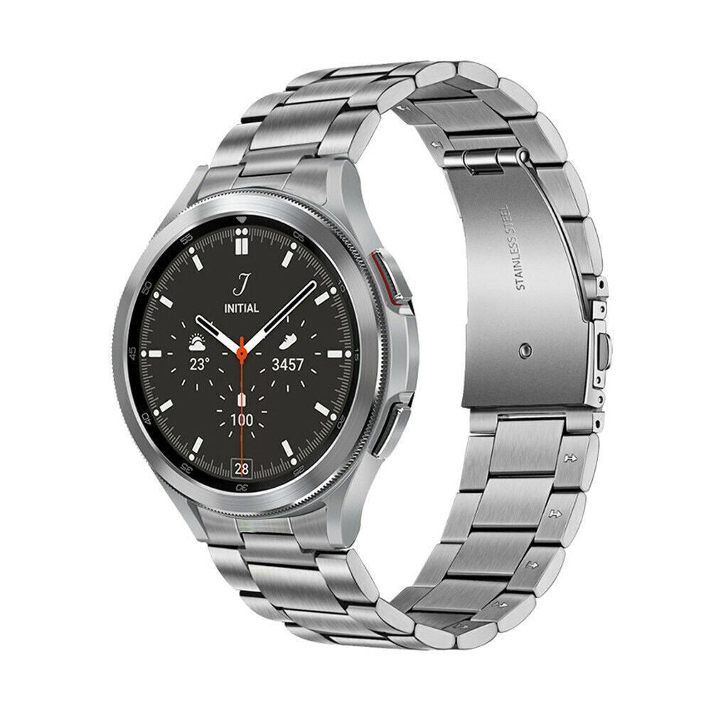 Samsung Galaxy Watch 4 Classic Prateado com Bracelete de Titânio 46mm