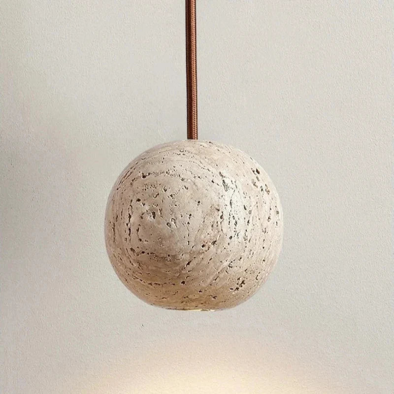 Refined Travertine  Pendant Light | Ormexis