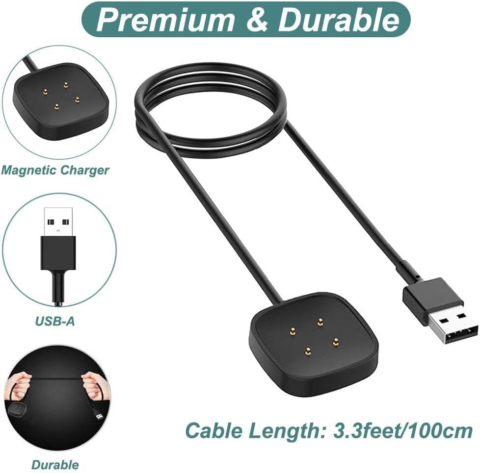 Smartwatch Charging Cable For Fitbit Sense And Sense 2