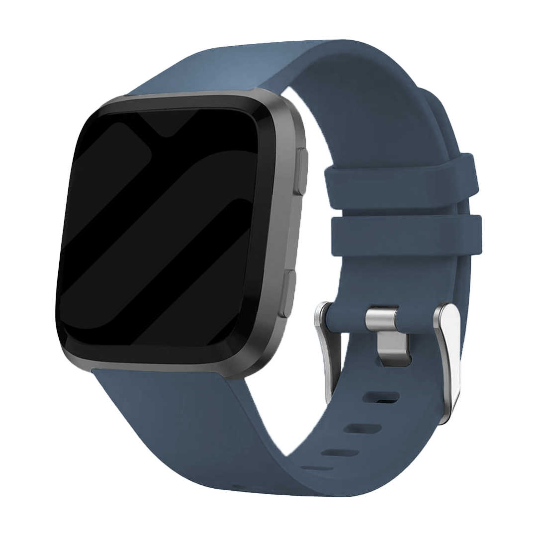 Fitbit Greyblue Silicone Band For Versa 2 And Versa With Buckle