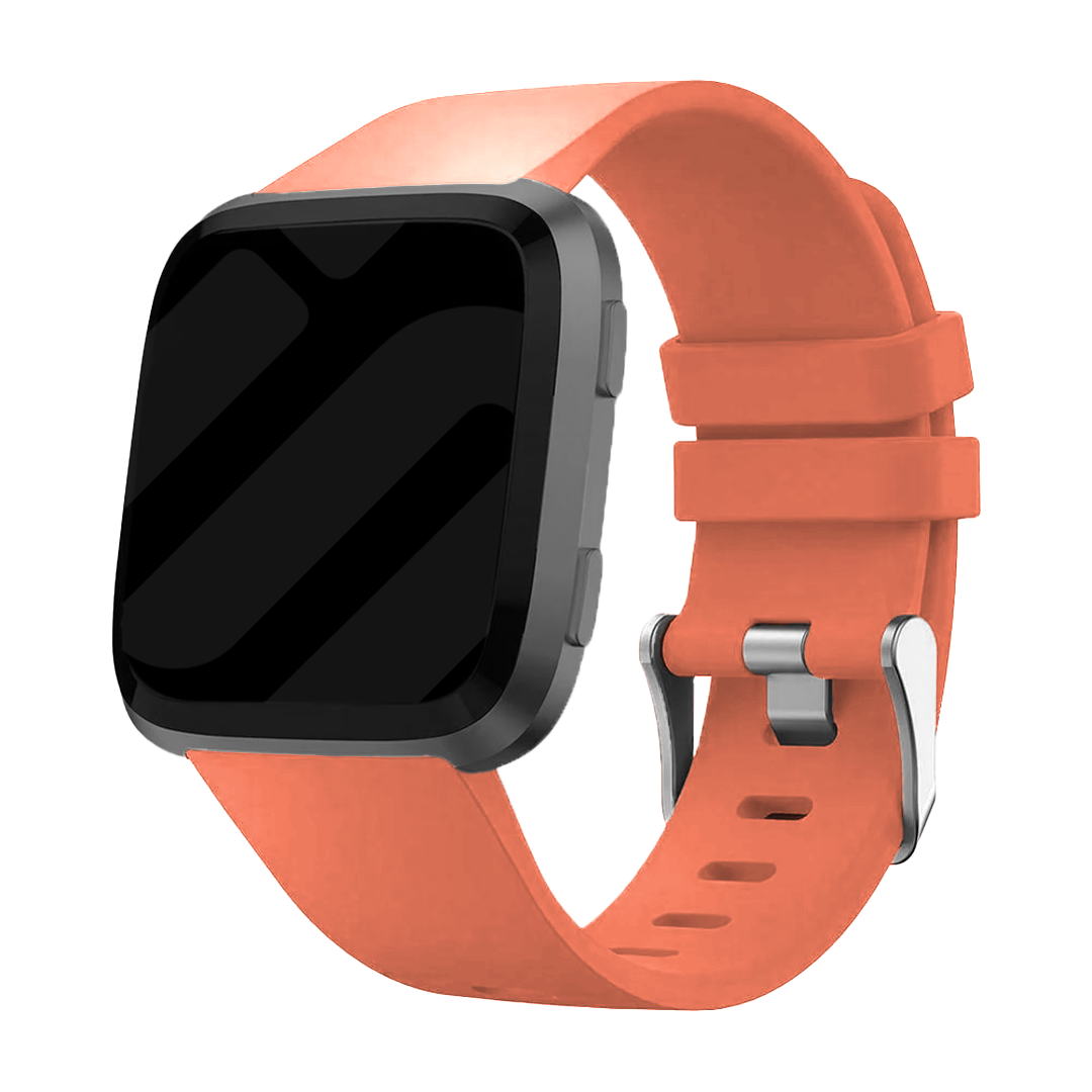 Grapefruit Silicone Band for Fitbit Versa and Versa 2