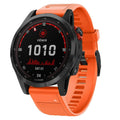 Pulseira de Substituição em Silicone Laranja para Garmin Fenix 7