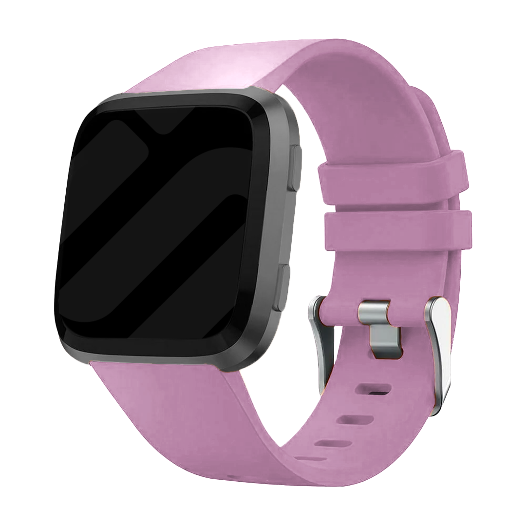 Růžový silikonový řemínek na hodinky pro Fitbit Versa, Versa 2 chytré hodinky