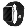 Apple Watch Black Silicone Strap Replacement Option