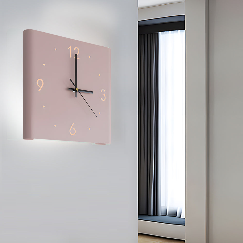 Minimalist Backlit Clock Fixture | Ormexis