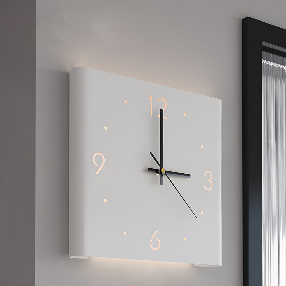 Minimalist Backlit Clock Fixture | Ormexis