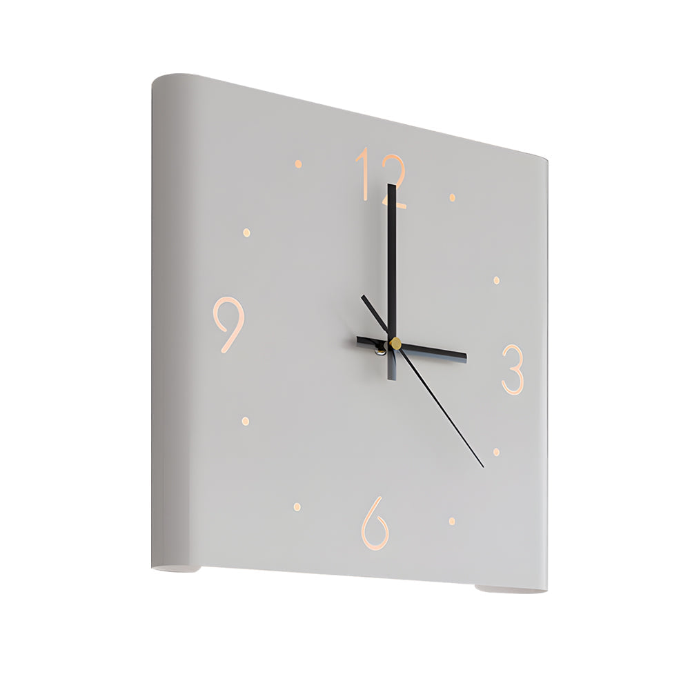 Minimalist Backlit Clock Fixture | Ormexis