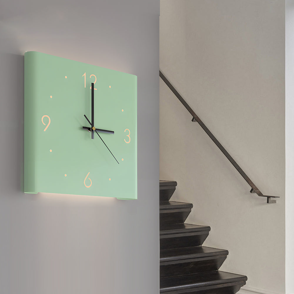 Minimalist Backlit Clock Fixture | Ormexis