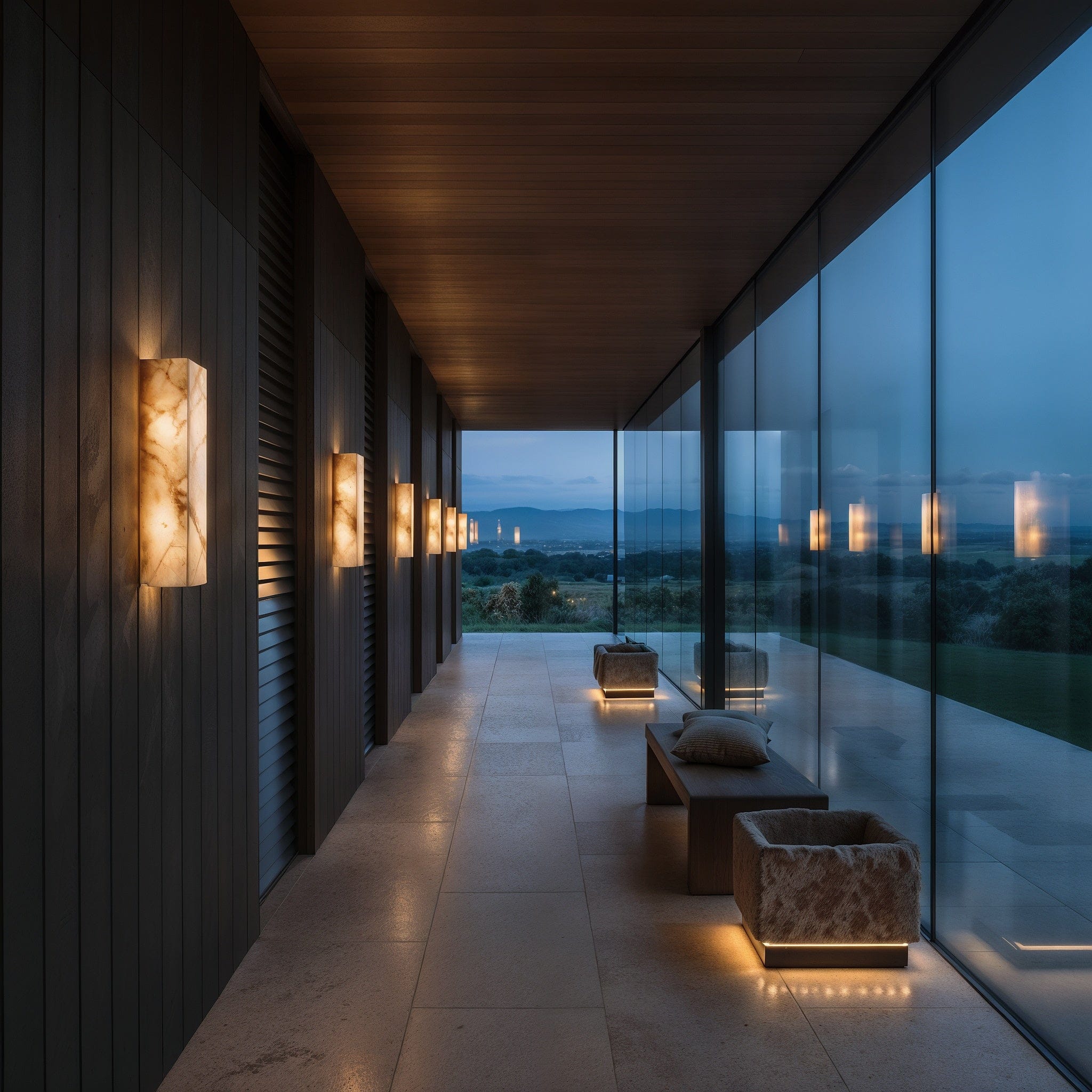 Luminaire d’ambiance en pierre texturée Astrelune | Ormexis