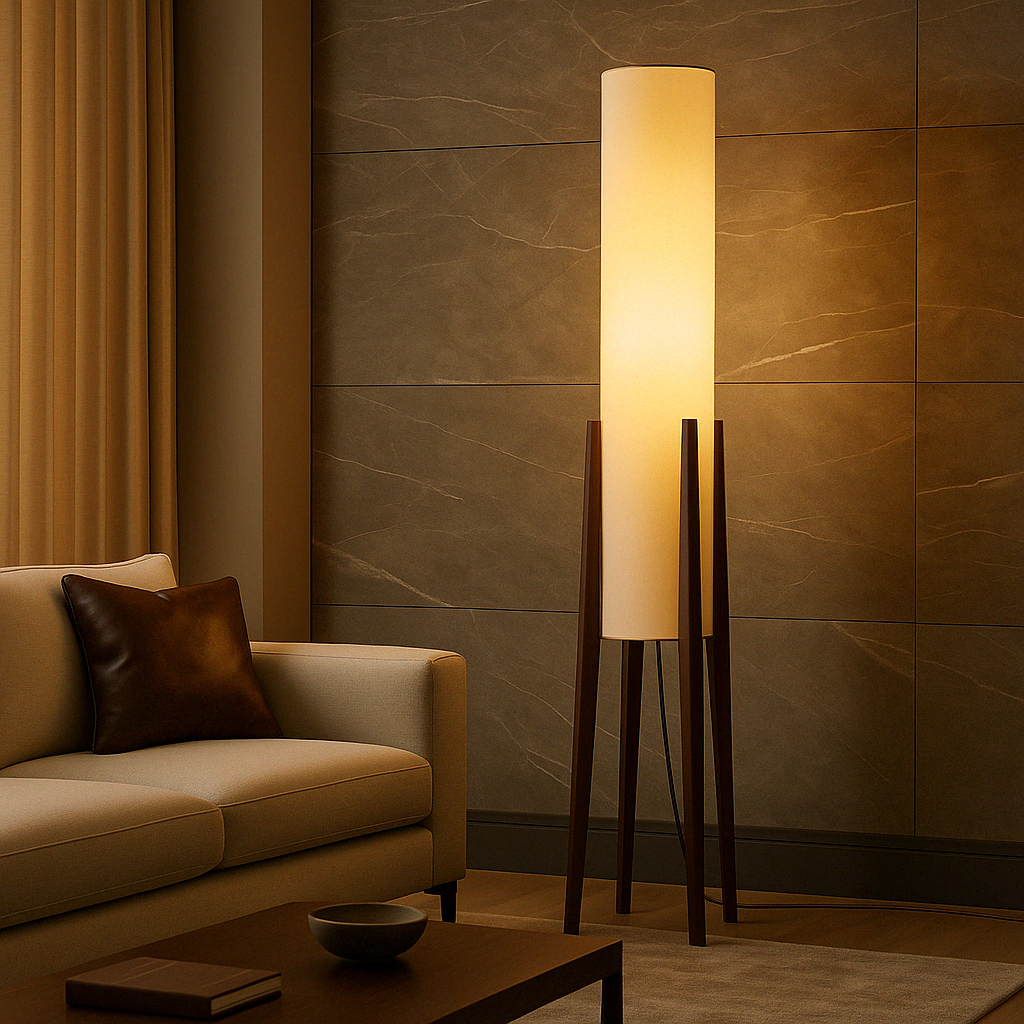 Mid Century Column Floor Lamp | Ormexis