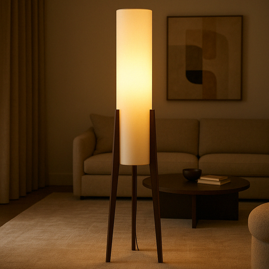 Mid Century Column Floor Lamp | Ormexis