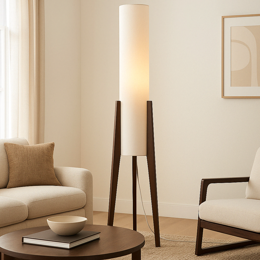 Mid Century Column Floor Lamp | Ormexis