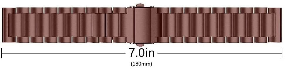 Bronzefarbener Gold-Gliederarmband für Samsung Galaxy Watch 3 41mm