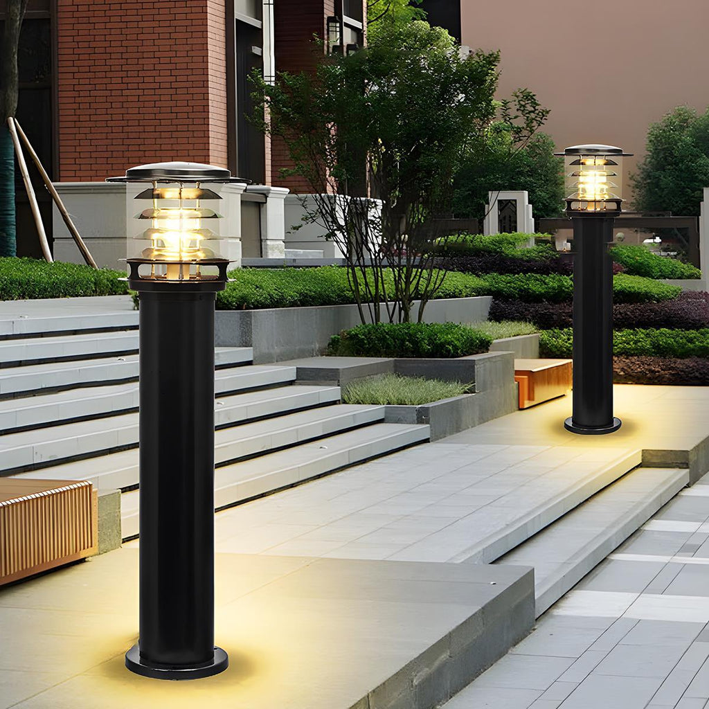 Moderne IP65-sylinderformet LED-lyktestolpe for utendørs landskap | Ormexis