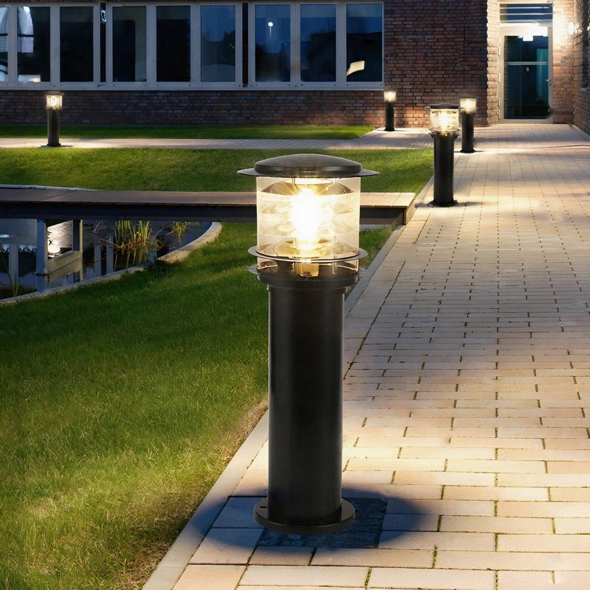 Moderne IP65-sylinderformet LED-lyktestolpe for utendørs landskap | Ormexis