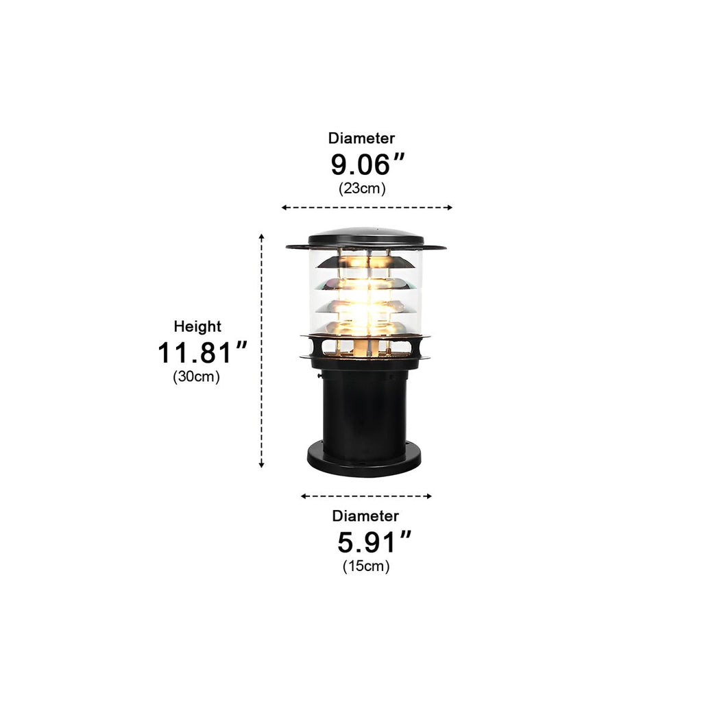 Moderne IP65-sylinderformet LED-lyktestolpe for utendørs landskap | Ormexis