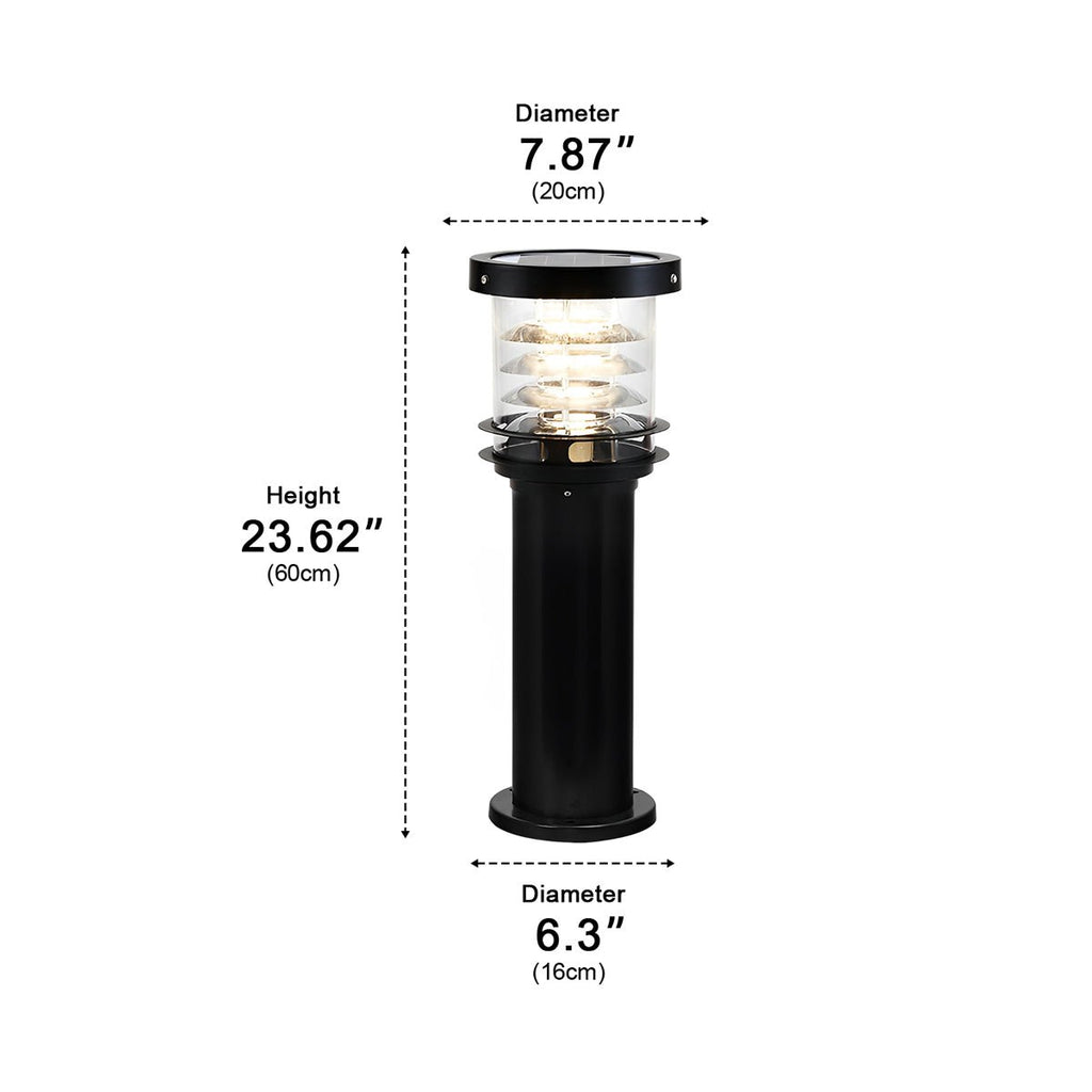 Moderne IP65-sylinderformet LED-lyktestolpe for utendørs landskap | Ormexis