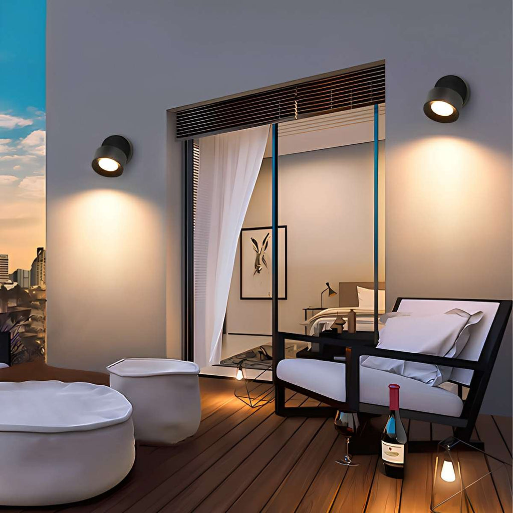 Adjustable Spotlight Outdoor Wall Sconce | Ormexis