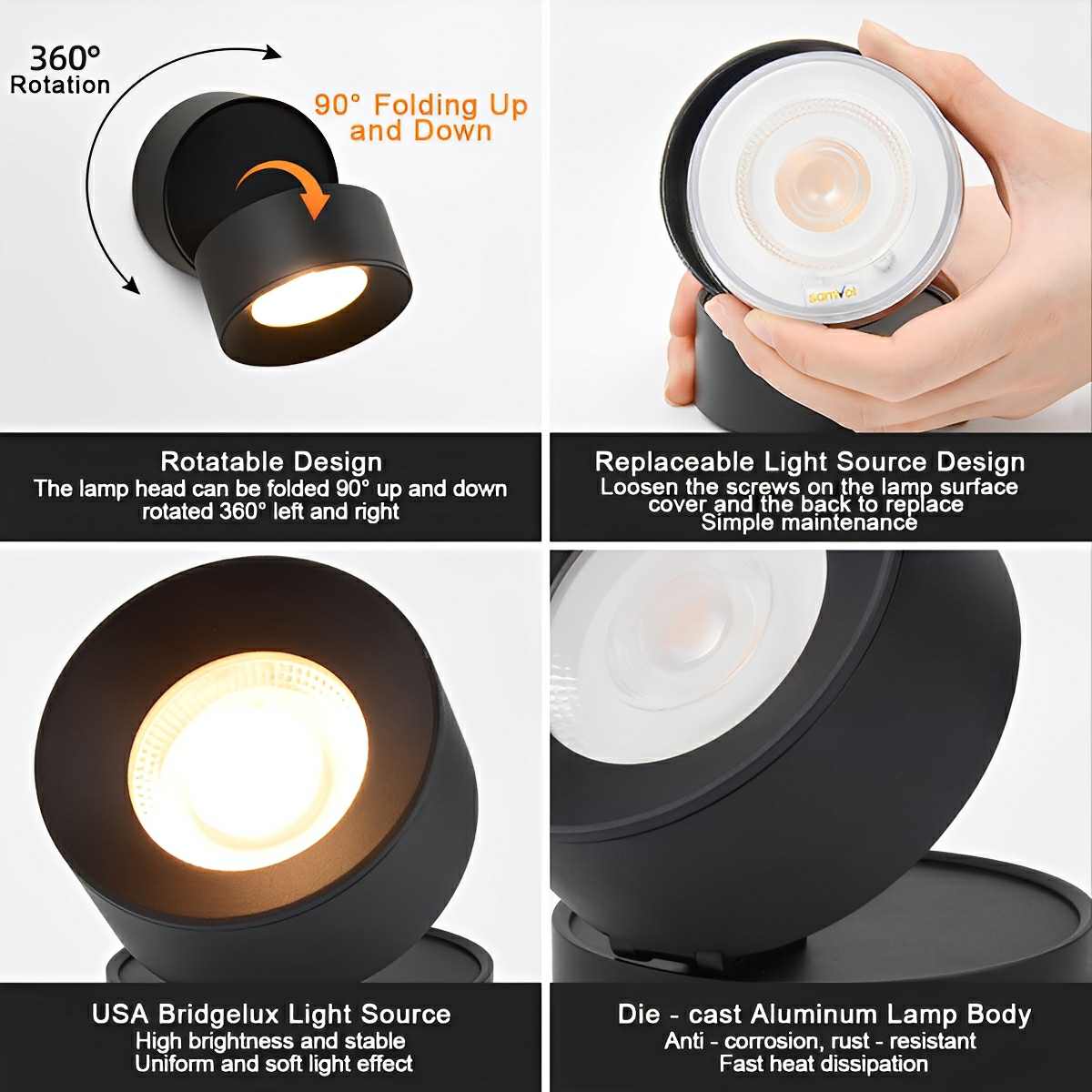 Adjustable Spotlight Outdoor Wall Sconce | Ormexis