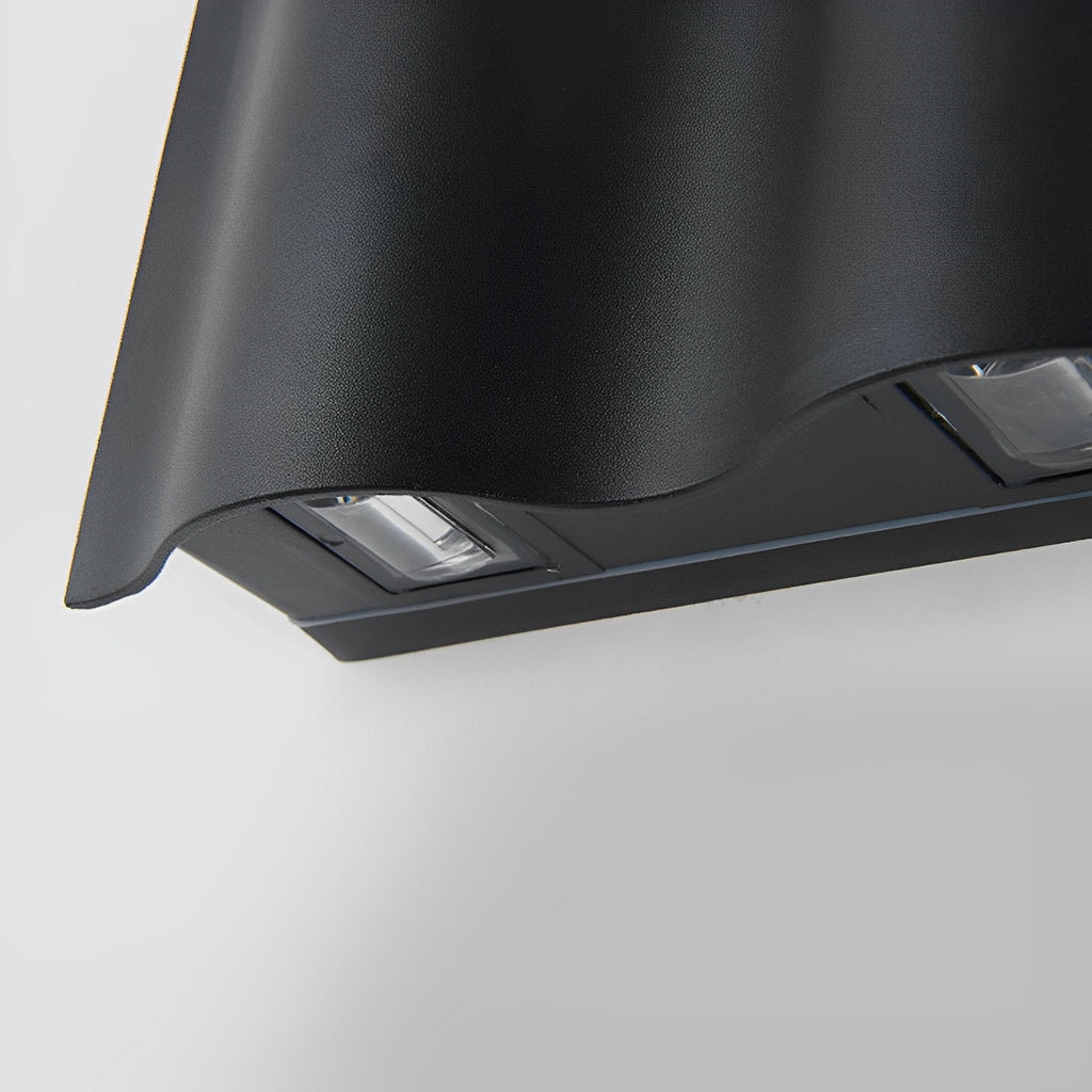 Applique da parete LED per esterni di lusso, moderna, con effetto increspatura dell’acqua su e giù | Ormexis