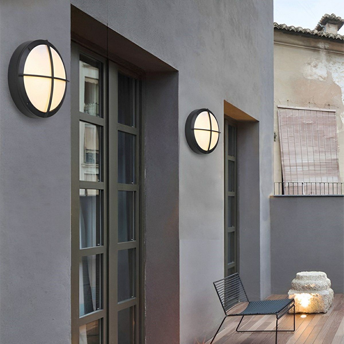 Waterproof Outdoor LED Round Porch Light Exterior Wall Lights | Ormexis