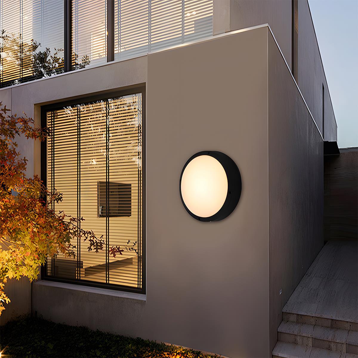 Waterproof Outdoor LED Round Porch Light Exterior Wall Lights | Ormexis