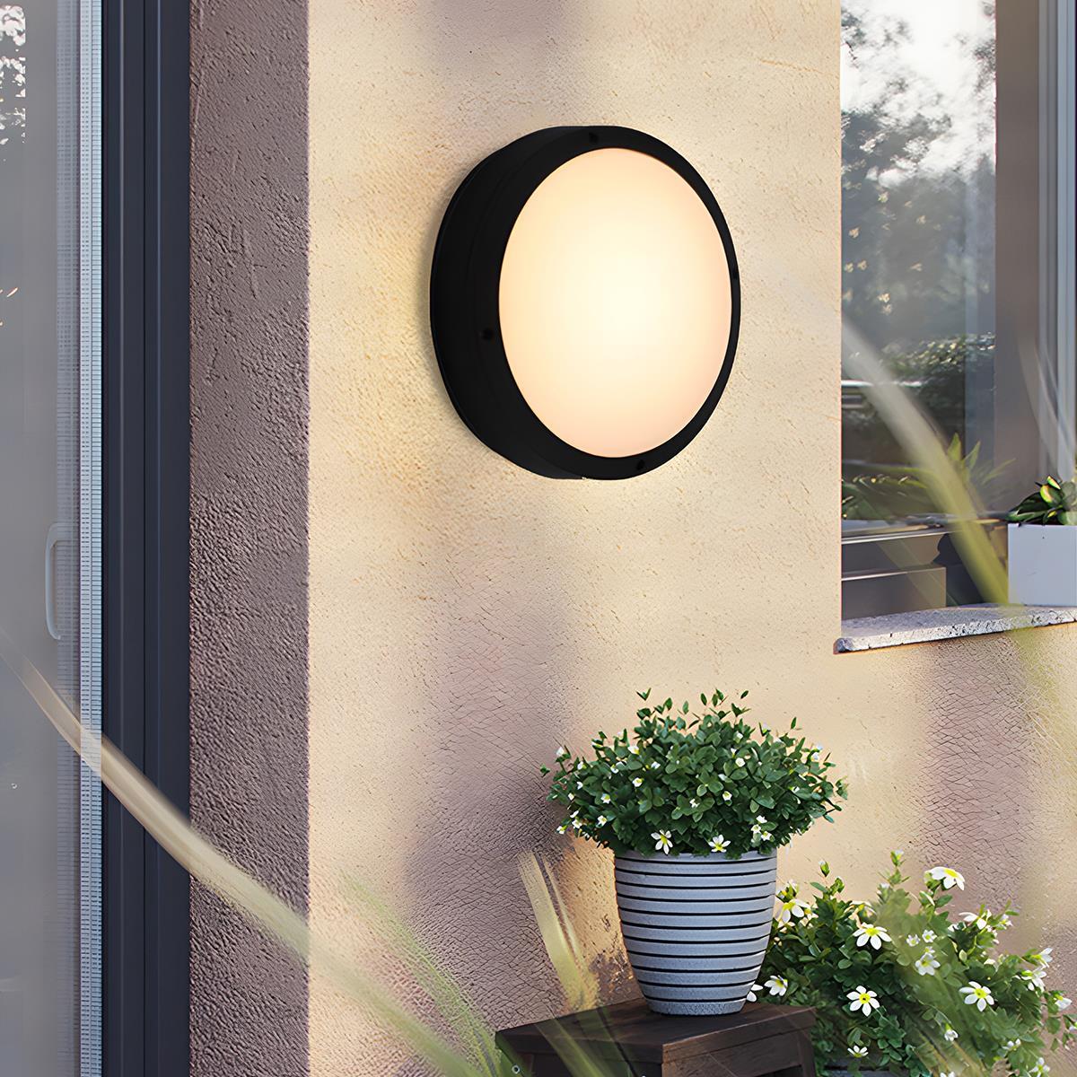 Waterproof Outdoor LED Round Porch Light Exterior Wall Lights | Ormexis