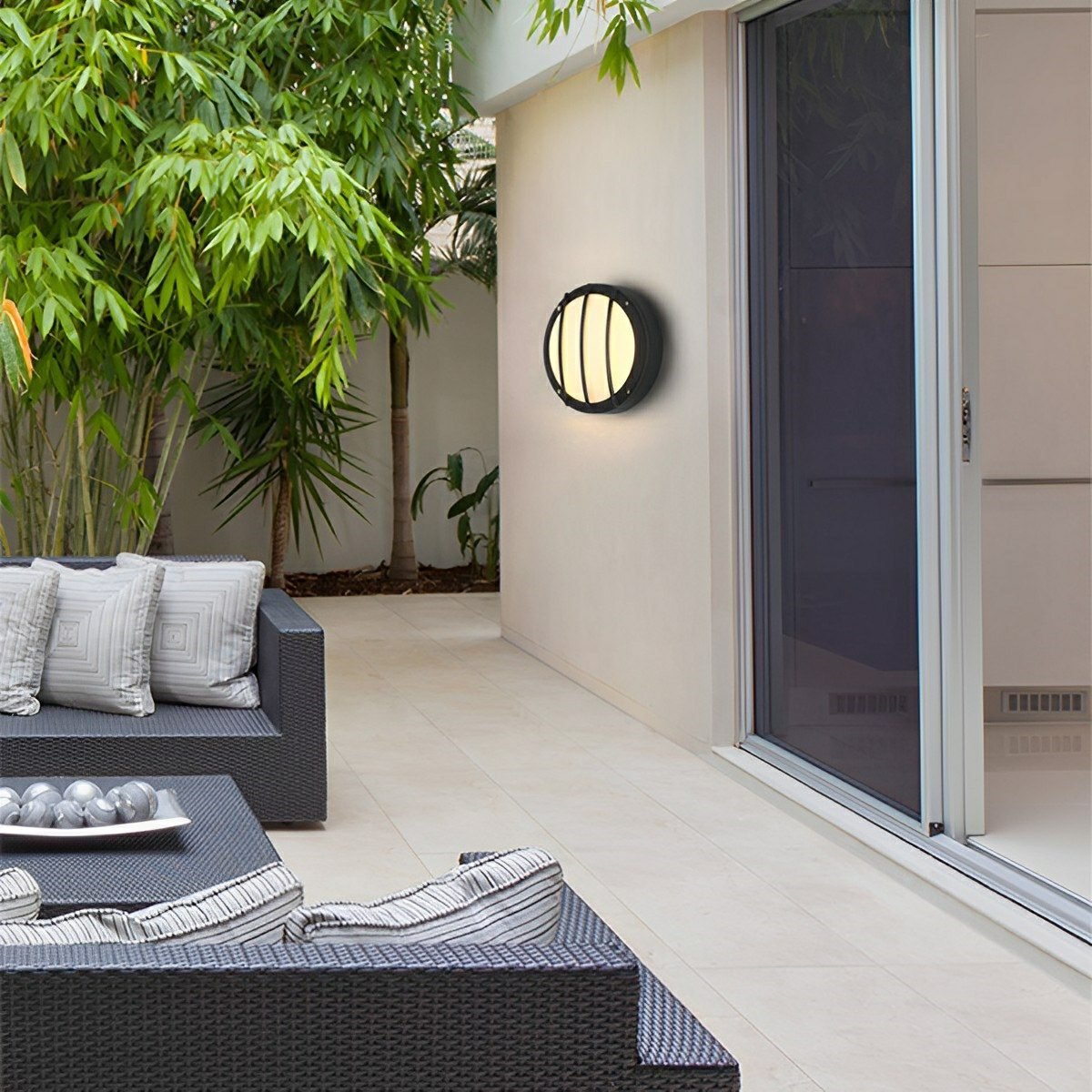 Waterproof Outdoor LED Round Porch Light Exterior Wall Lights | Ormexis