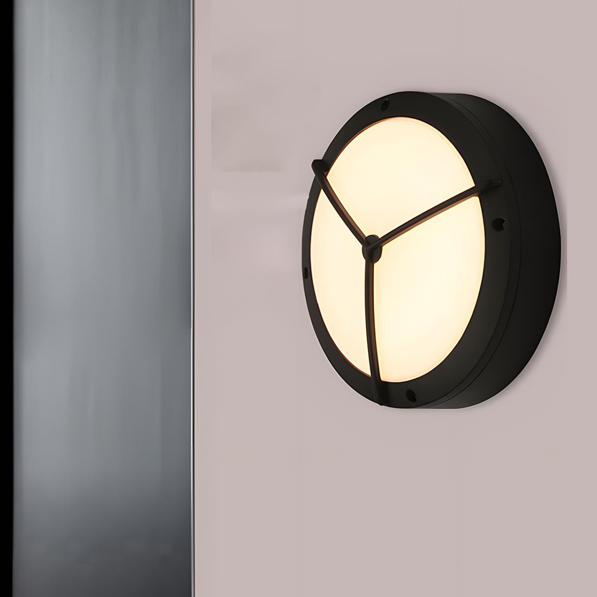 Waterproof Outdoor LED Round Porch Light Exterior Wall Lights | Ormexis