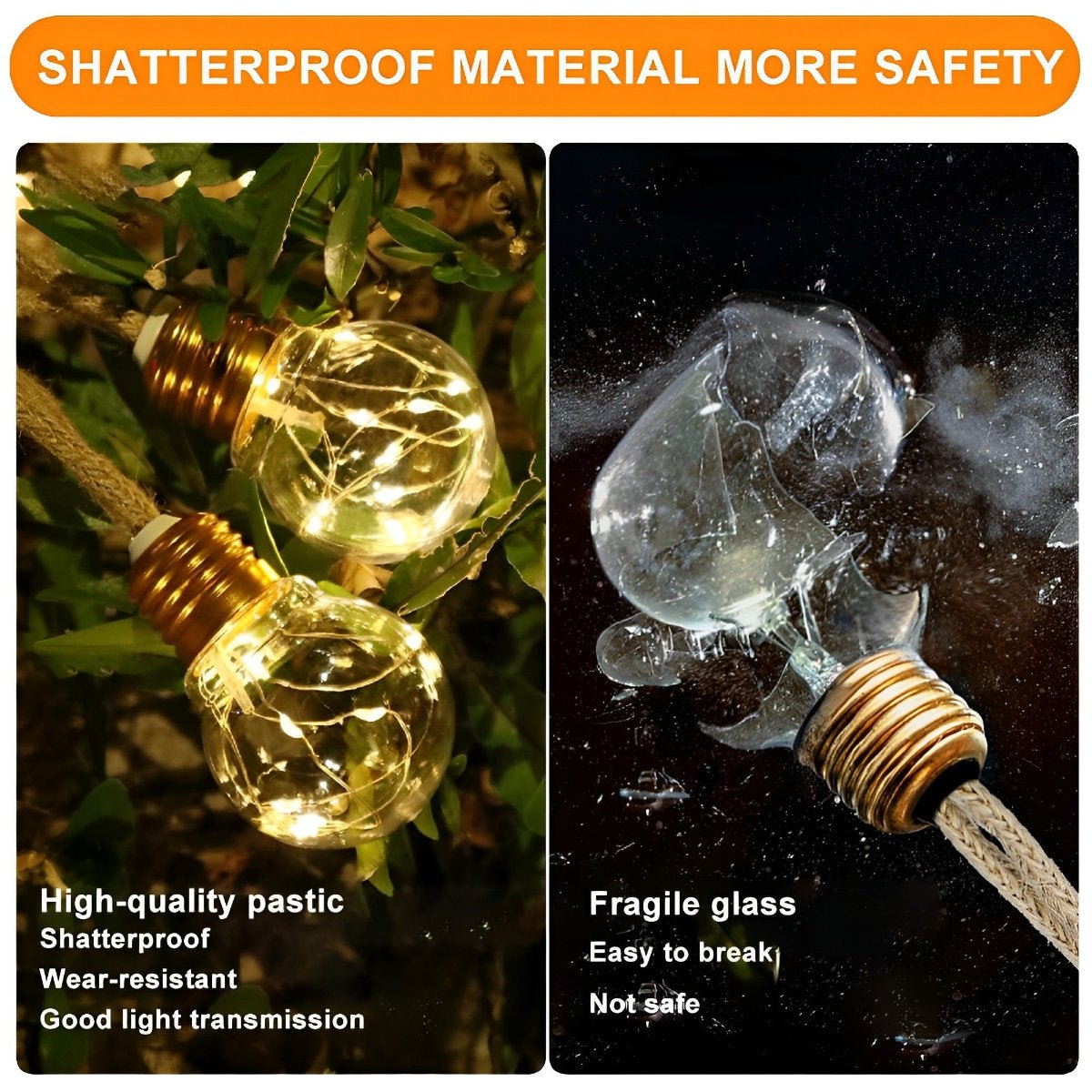 Clear Bulb Rope String Lights | Ormexis