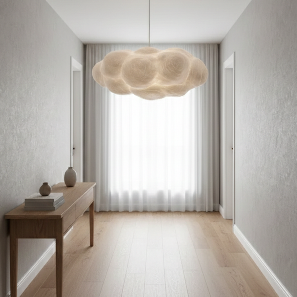 Weiße Wolken-Pendelleuchte für Kinderzimmer und Babyzimmer | Ormexis