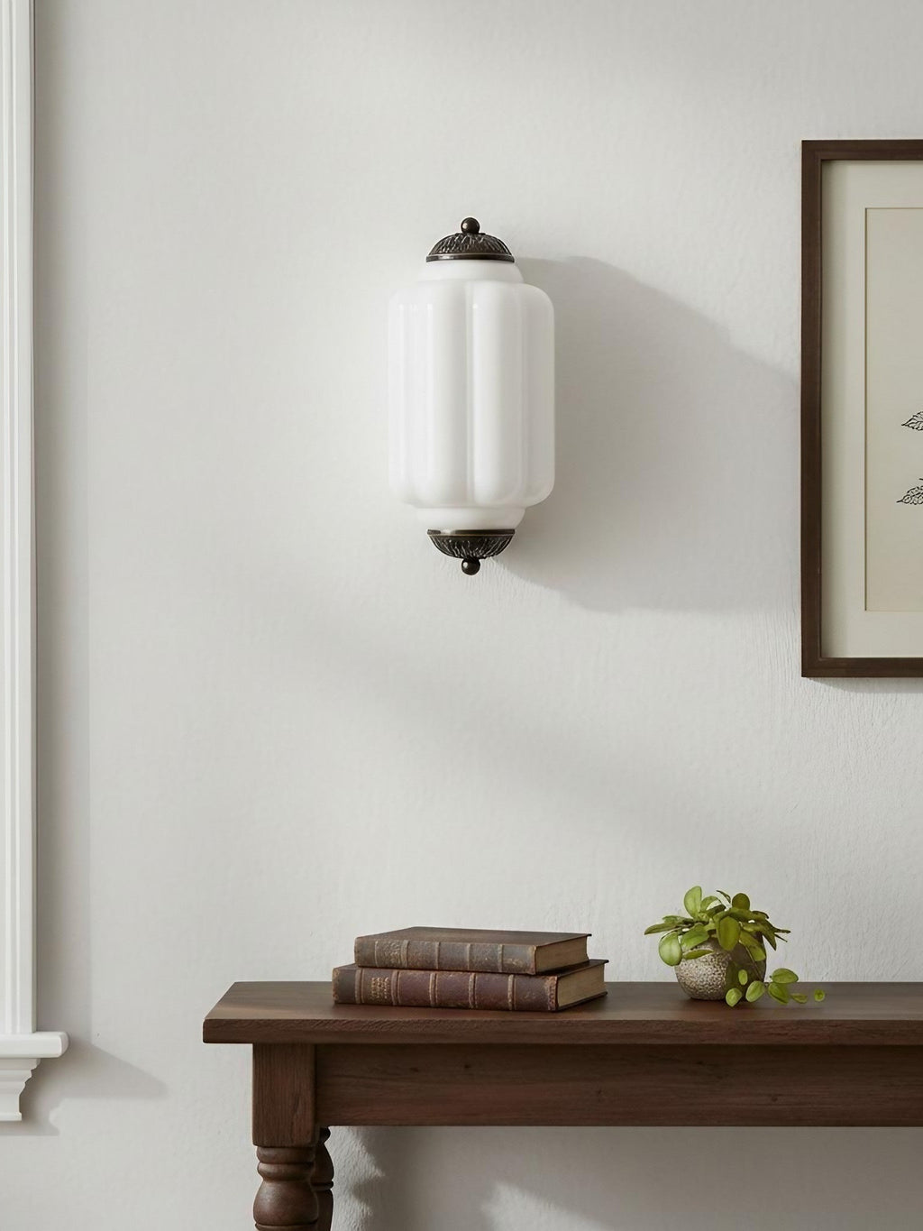 Ribbed Glass Capsule Wall Light | Ormexis
