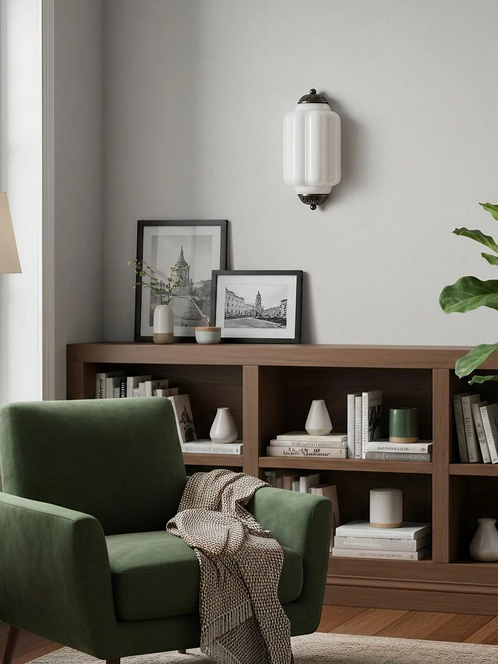 Ribbed Glass Capsule Wall Light | Ormexis