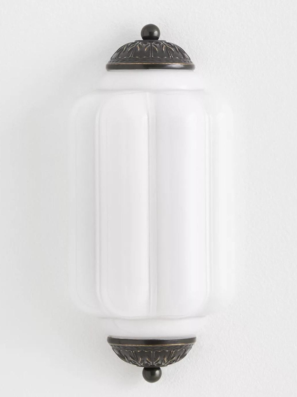 Ribbed Glass Capsule Wall Light | Ormexis