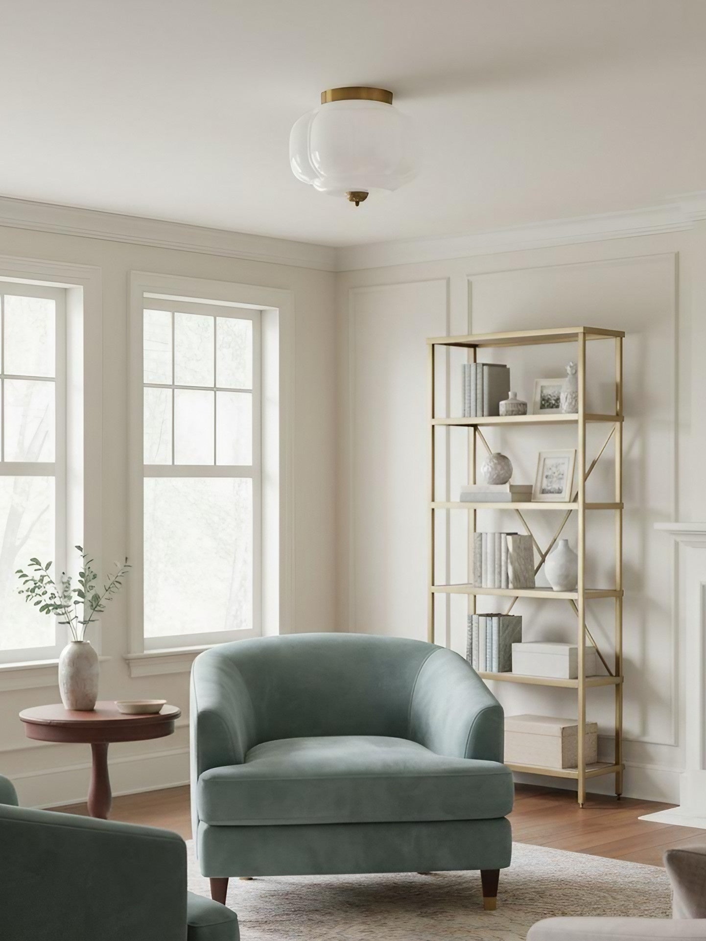 Laskostettu lasikupullinen kattovalaisin | Ormexis