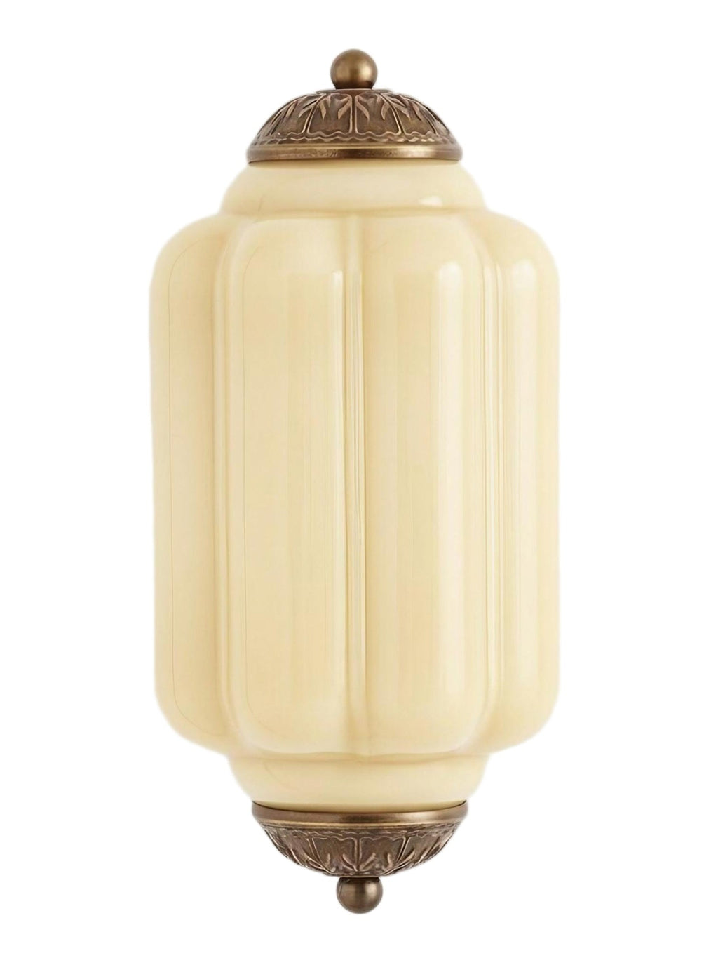 Ribbed Glass Capsule Wall Light | Ormexis